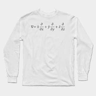 Nabla Operator Definition - Math And Calculus Basics Long Sleeve T-Shirt